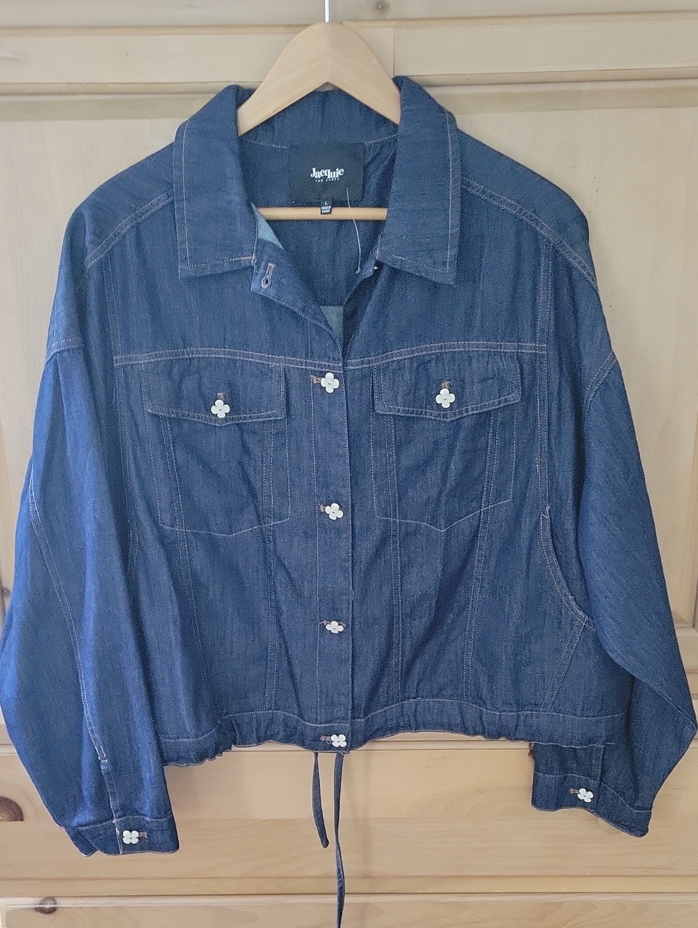 Jacqui E Dark Blue Denim Jacket / Nordstroms